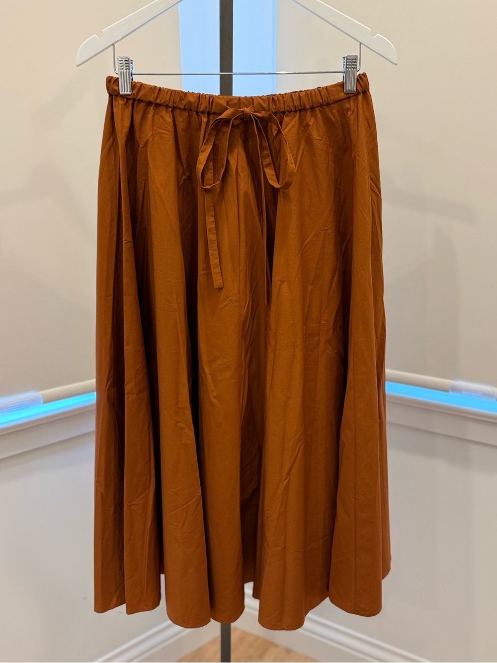 ODEEH Drawstring Midi Skirt - Spice
